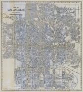 Los Angeles City Map, Los Angeles 1929
